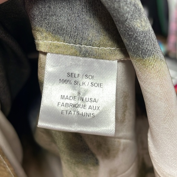 Haute hippie NWT silk skirt size 10 multi layers midi length waist 15 - Picture 5 of 5